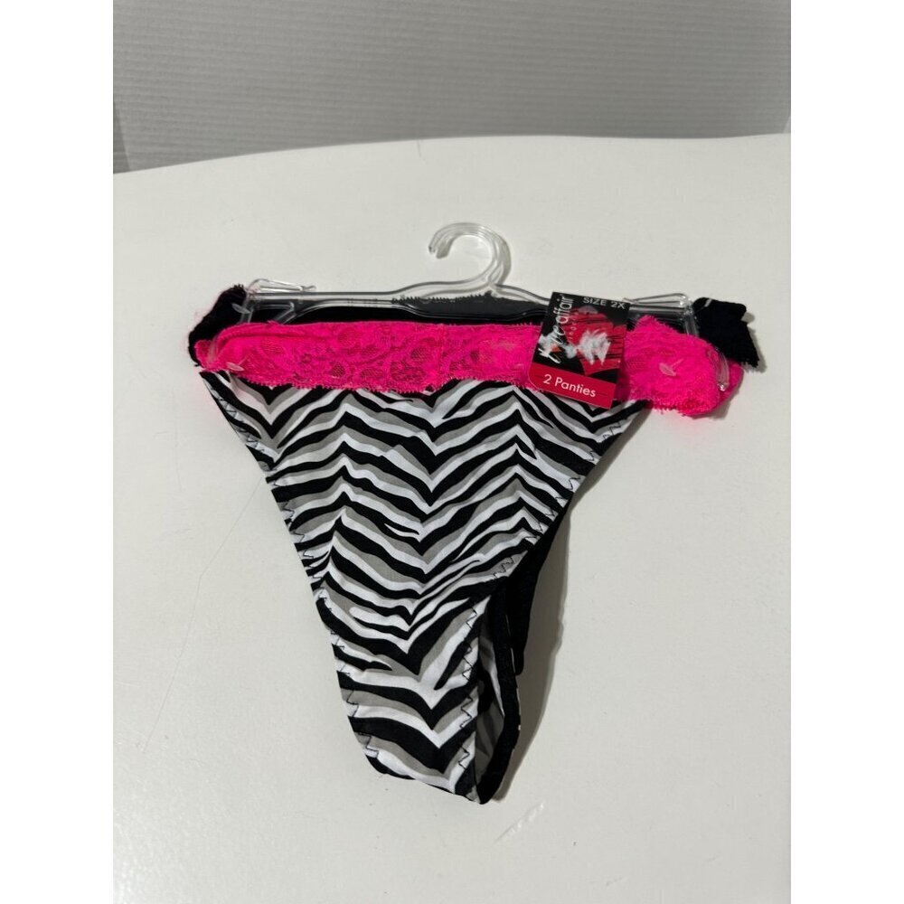 Love Affair 2 pack Lace waistband thongs plus size 3X NWT